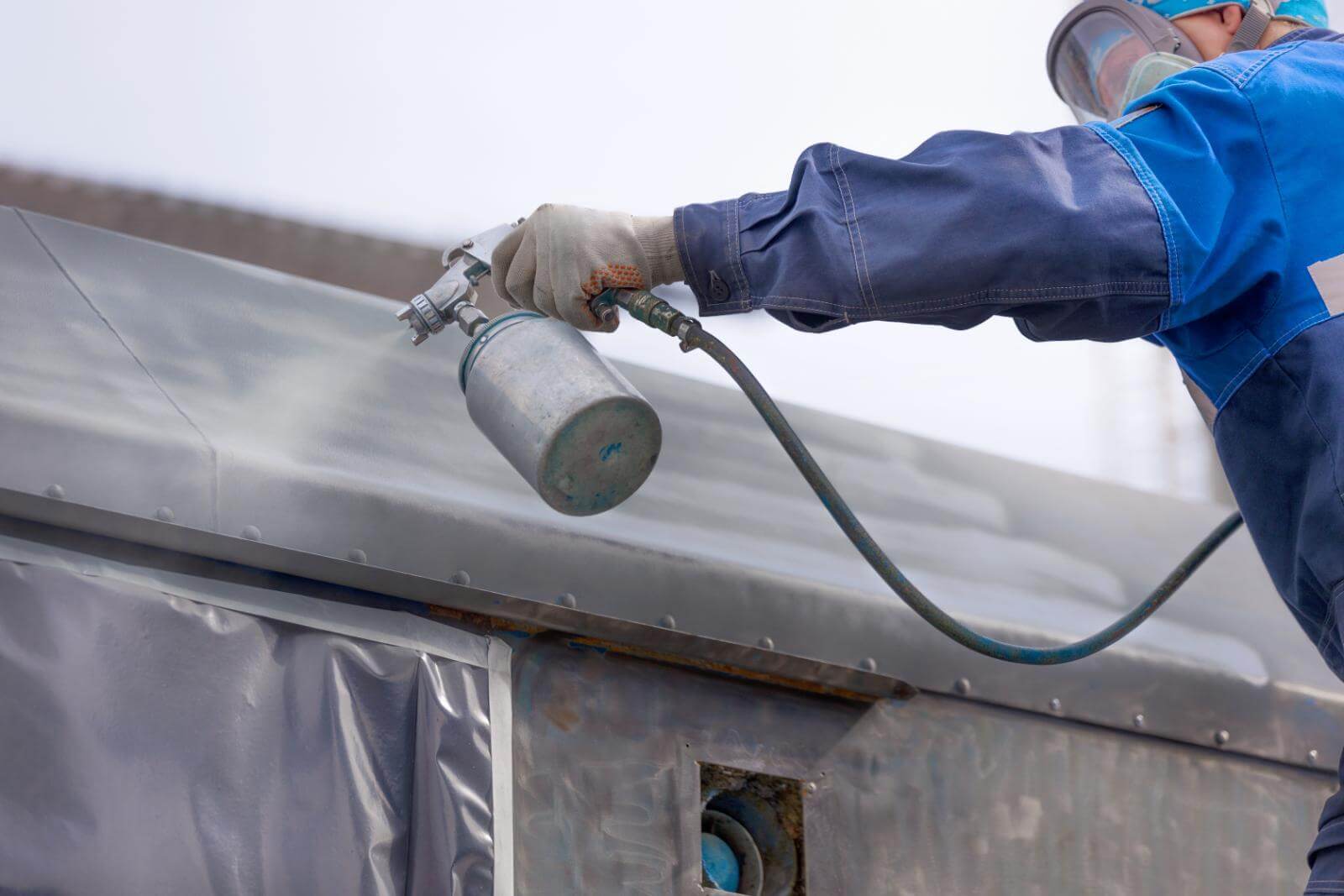 Factory roof coating
